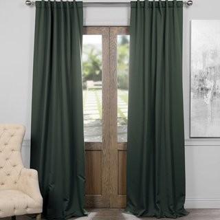 Birch Lane Blackout Curtain Rod Pocket Panel Pair (DRBC2065_18027364_27064071)-2 Panels-Dark Mallard-50x84"