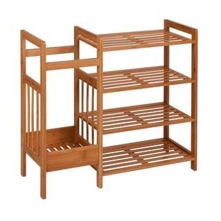 Honey Can Do Bamboo Entryway 4 Tier Shoe Rack (HCD2331)