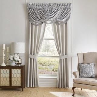 Croscill Home Fashions Seren Solid Rod Pocket Curtain Panels (ZM3249)-82x84"