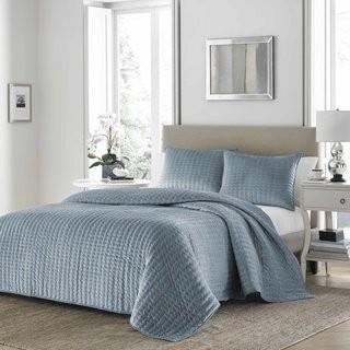 Ivy Bronx Bleigh Quilt Set (IVBX2712_23858434_23858432)-King-Blue