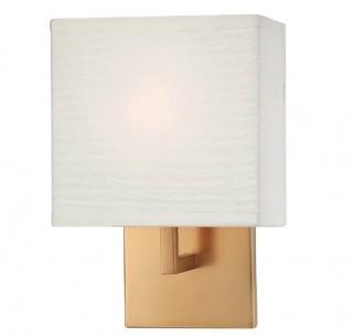 Wrought Studio Aquirre 1-Light Armed Sconce (VKGL1800_15375365)-Honey Gold