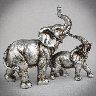 Bloomsbury Market Moura Elephants Figurine (BLMT5710)