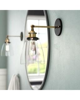 Greyleigh Iron Gate 1-Light Armed Sconce (GRYL6396)-Brass