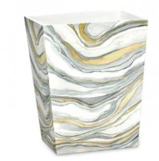 Popular Bath Products Shell Rummel Stone Waste Basket 842180-7" L x 8" W x 11" H