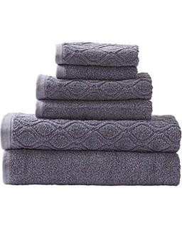 Superior- Denim Wash 6Pc  Towel Set-Lilac