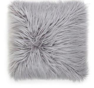 Flokati Faux Fur 18-Inch Square Throw Pillow in Dusty Grey-2PC