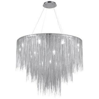 Avenue Lighting HF2222-CH Nickel Finished Chandelier with Polished Shades