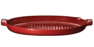 Emile Henry France-Fish Grill- One Handle Broken