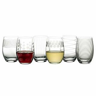 Cheers By Mikasa-Stemless Wine glasses 17oz, 7PC