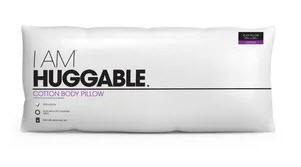 I Am Huggable Cotton Body Pillow