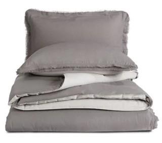 Whim-Martha Setwart Cotton Linen-Twin-Charcoal