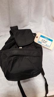 Dererk Alexander - Blk Cloth Backpack - (Front zipper Broken)