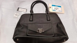 Nine West Blk Ladies Handbag - (Long strap Broken)