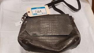 Guess Grey - Alligator Print - Ladies Handbag - (Top Strap Broken)