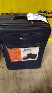 Prodigy Galaxy 3pc Luggage Set - Dk. Blue/Blk 