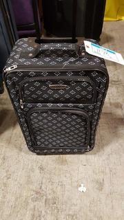 Prodigy 3 pc 21" Blk/White Starburst luggage and smaller bags inside