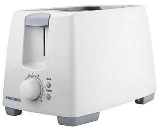 Black & Decker T2101C 2 Slice Toaster - White
