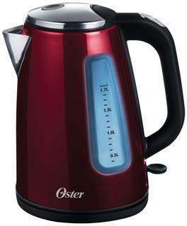 Oster BVSTKT665R-033 1.7L Stainless Steel Kettle, Candy Apple Red