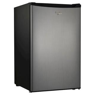 Whirlpool WH43S1E 4.3 CU FT Compact Refrigerator, Stainless Steel - Scratch & Dent