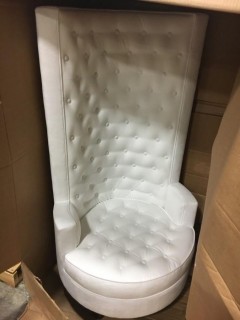 Norma Wingback Chair (FHDG1063)-White