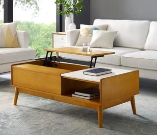 Langley Street Easmor Coffee Table with Storage (DFIE1085)-Acorn