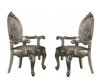 Acme Furniture Dining Room Chairs-?66823-2PC-Antique Platinum