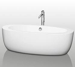 Wyndham Collection WC-BT1004-69-Uva 69" Free Standing Acrylic Soaking Tub