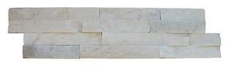 Lot-Assorted Natural Stone Ledger Panels-Stepped Cut-Arctic White