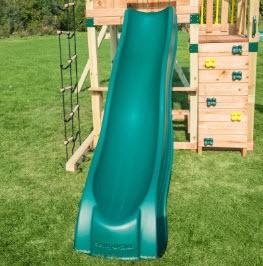 Swing-n-Slide Alpine Wave Slide-Forest Green 11.5'' H x 24'' W x 104.25'' D