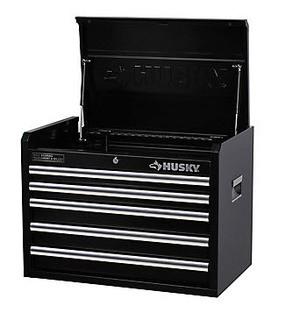 Husky- Top Piece Of The  Chest-Black-5 Drawers 