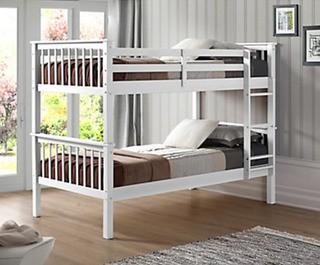 Walker Edison - Twin over Twin - BWSTOTWH - White