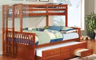 Sandra Twin over Queen Bunk Bed Trundle (VVRE2409_21366252)