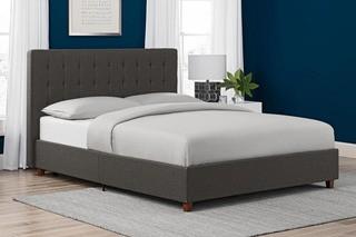 DHP - Emily - 4108439 UPH Bed - Queen - Linen Grey