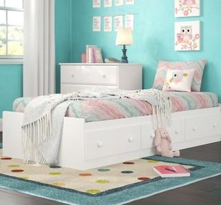 South Shore Savannah Twin Mate's & Captain's Bed with 3 Drawers TH4874_29615106)