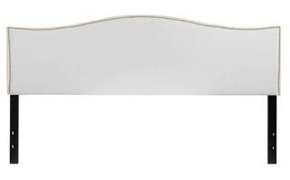 Charlton Home Fitzsimmons Upholstered Panel Headboard CHRH4861_28658577_28658586) - White - Full