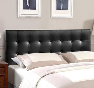 August Grove Corneau Upholstered Panel Headboard ATGR6483_19069972_19069970) - Double- Grey