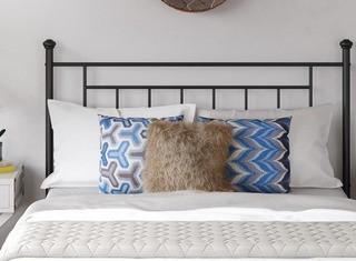 August Grove Magdalen Open-Frame Headboard DRIA1634_32014575) - Full/Queen - Blk