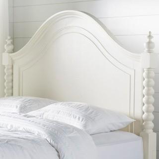 Saguenay Panel Bed - King - Antique White - LRKM3618