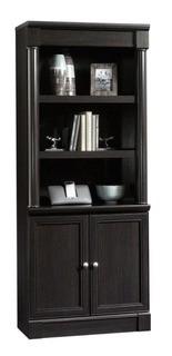 Sauder - Library w/Doors - 416515 - Wind Oak Finish