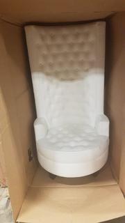 Norma Wingback Chair (FHDG1063)-White 