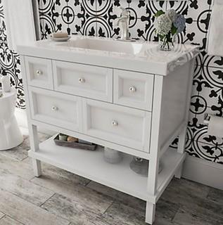 Glacier Bay - Ashland II - 36" Vanity  - White - NO TOP !!!!