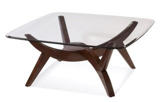 Thoroughly Modern Gillian Square Cocktail Table by Bassett Mirror