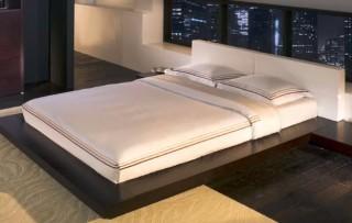 Modloft - Worth King Bed w/Night stands - HB39A-WEN-3-Wenge/Light Leather