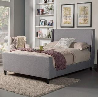 Alpine Furniture - 1094EK-HB - Grey  - King 