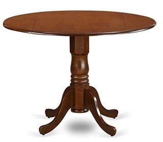 East West Furniture - Dublin Round Table Top w/ Drop Leaves - Top ONLY !!!! - Espresso Color