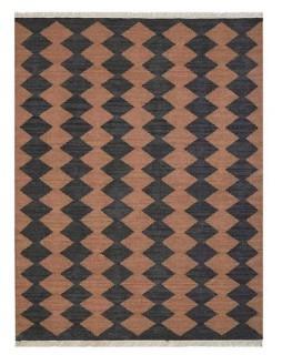 Zayas Hand-Woven Brown/Charcoal Area Rug 8'x10' 
