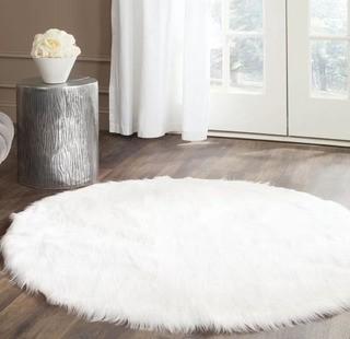 Willa Arlo Interiors Bilton Hand-Tufted Ivory Area Rug (WLRO1179_33440067) - 4' Round - White