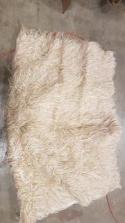 Bloomville Flokati Wool Mushroom Area Rug