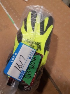 (12) PAIRS BOSS RUBBER COATED PALM WORK GLOVES-CB12-2016