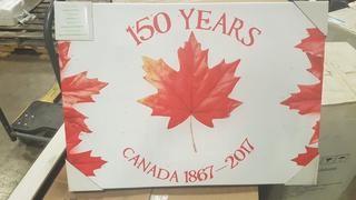 (3) CANADA 150 YRS MAPLE LEAF PRINTS-CB12-2002